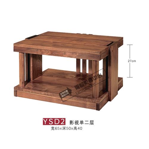 爵士机架黑胡桃木全实木音响器材架影视单二层ysd2音箱机柜功放架